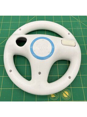 Nintendo Wii Steering Wheel Controller For Mario Kart Other Games